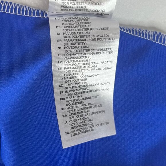 Adidas Shirt Mens Small Blue Soccer Short Sleeves Activewear - Picture 12 of 13
